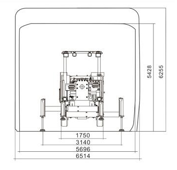 DW1-31 Wheel Drilling Jumbo