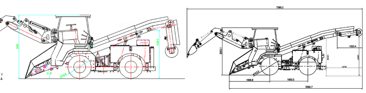 LWT-80 Cargador haggloader para minería subterránea