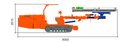 DT2-35 Perforador jumbo de superficie plano