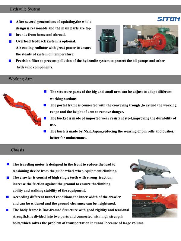 Cargador para minería subterránea