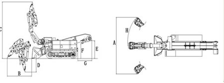 Cargador de correa eslabonada con martillo LWLX-100-45L